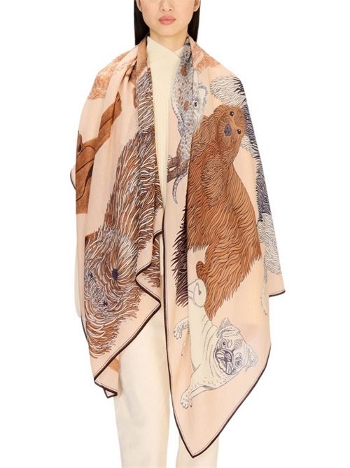 sciarpa donna 100 x 190 toutou naturale Inoui Editions | SCARF 100 TOUTOUNUDE